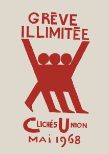 Poster - Greve Illimitee, Cliches Union Mai 1968