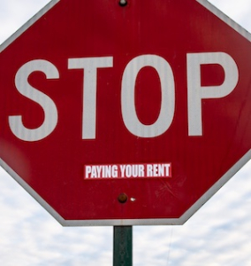 Stop Paying Your Rent Stop Sign Sticker