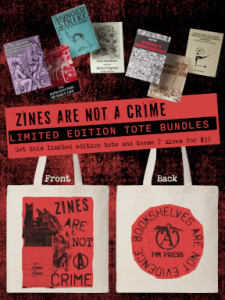 Zines are Not a Crime Tote Bag and Zine Bundle