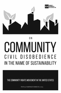 On Community Civil Disobedience in the Name of Sustainability: The Community Rights Movement in the United States (e-Book)